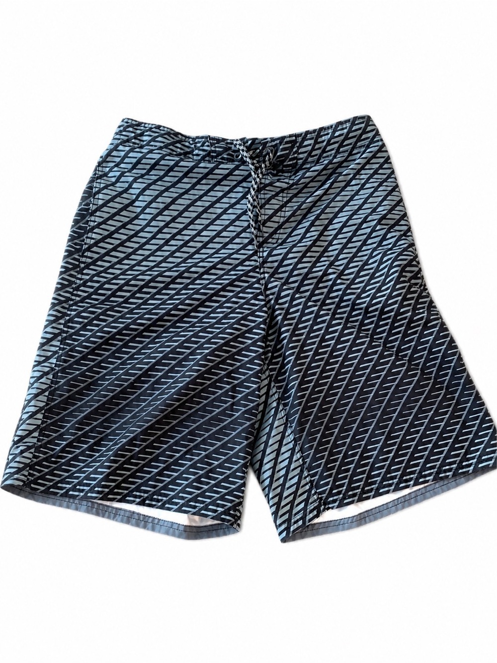 Nike Swim Trunks Men’s Large Black Geometric Board Shorts L